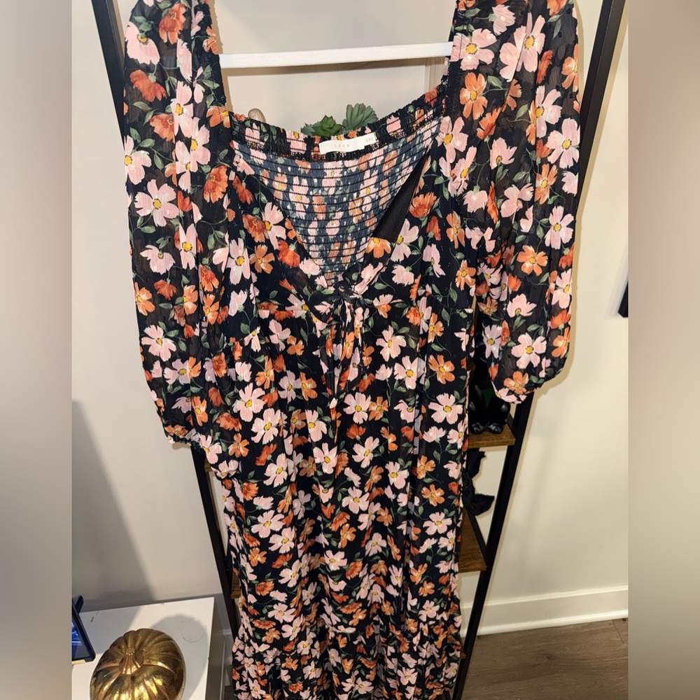 🟢🟢Lush Floral Maxi Dress